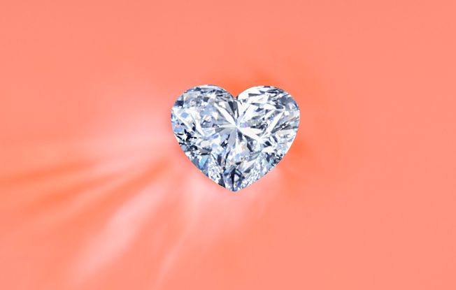 Heart diamond.
