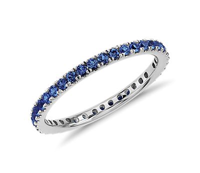 Sapphire eternity ring