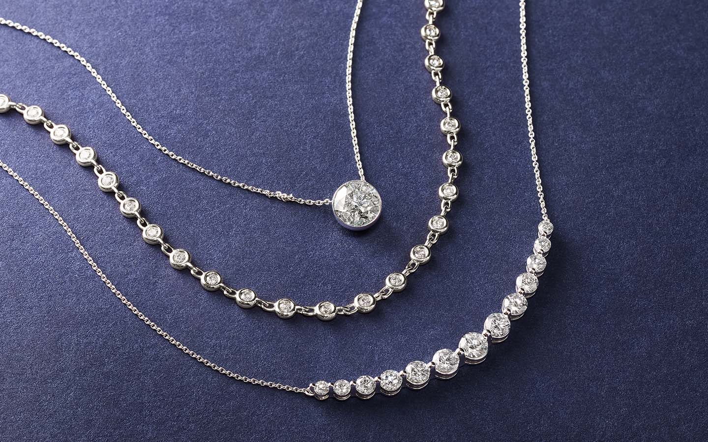 Diamond necklaces