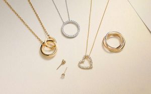 Gold and diamond jewelry