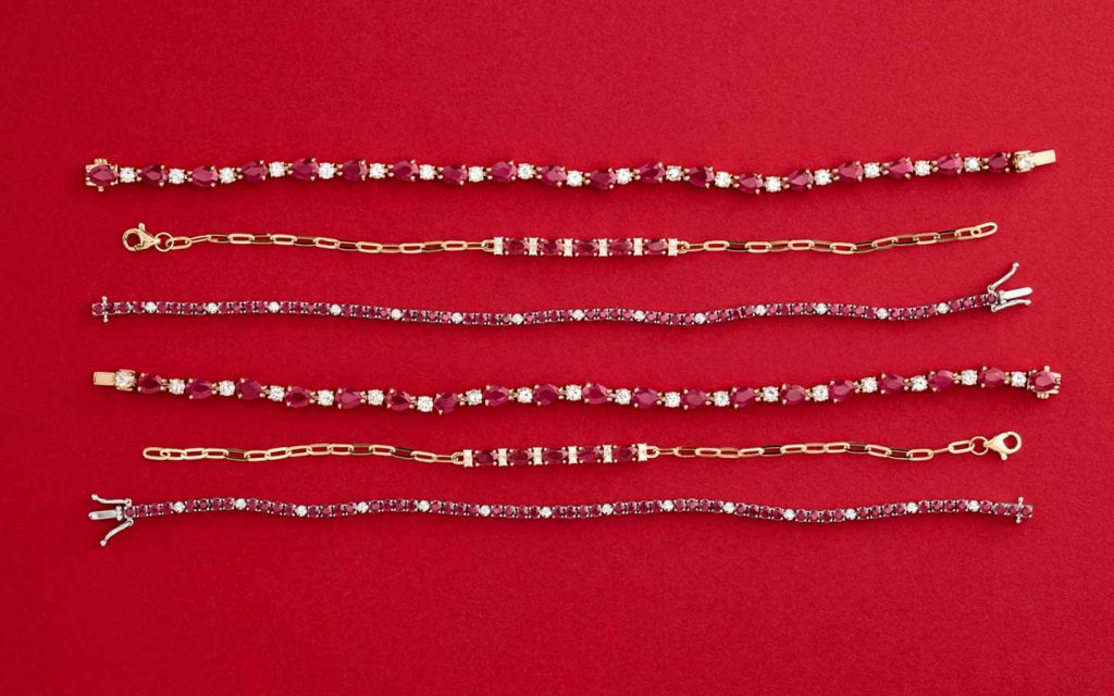 Ruby bracelets