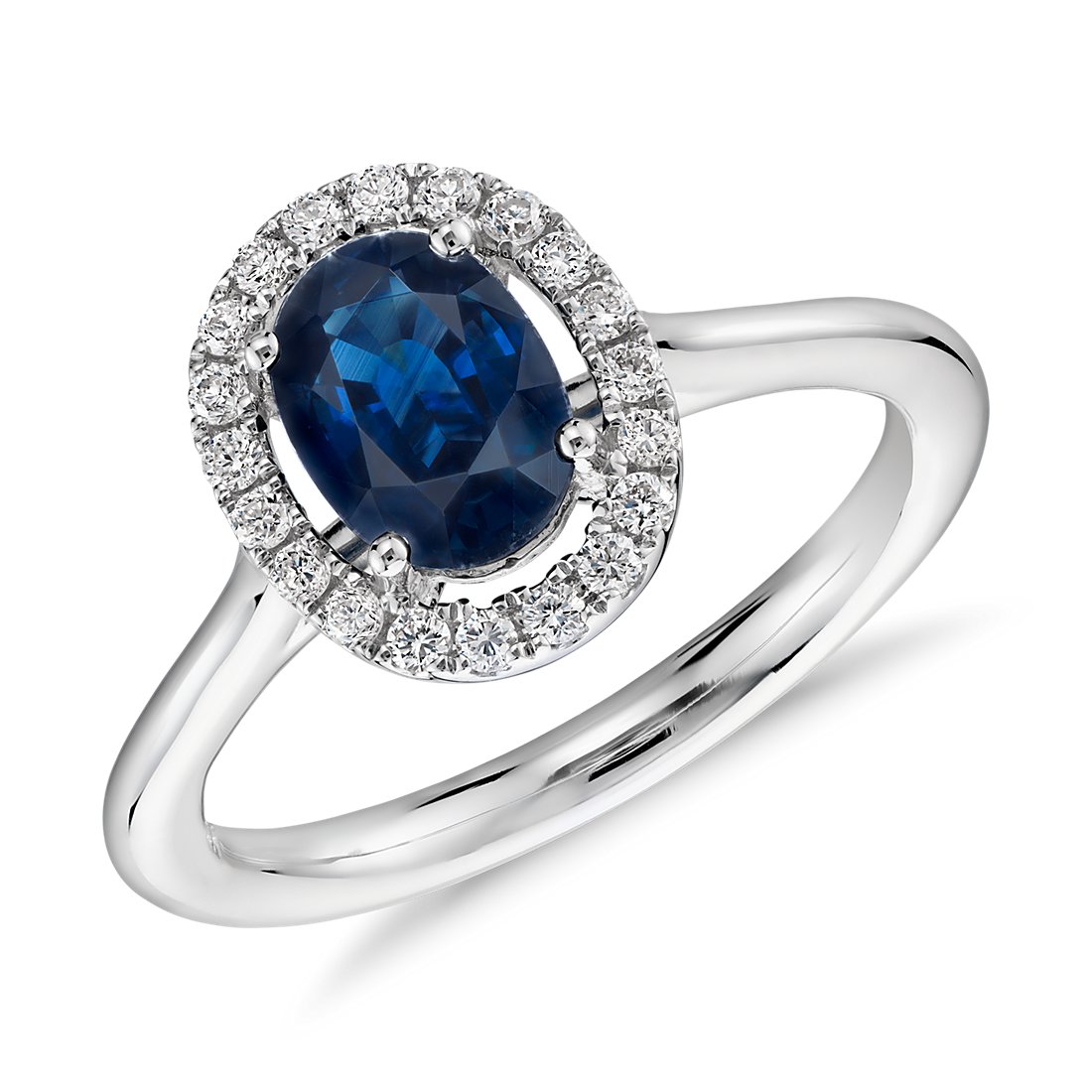 Sapphire and diamond engagement ring 