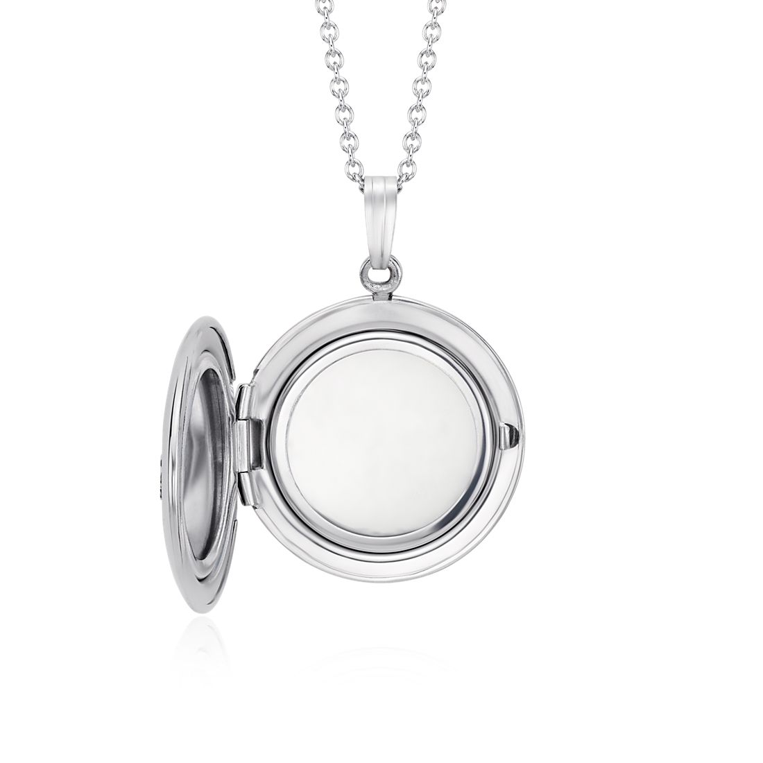 Sterling silver locket, the locket is empty and open