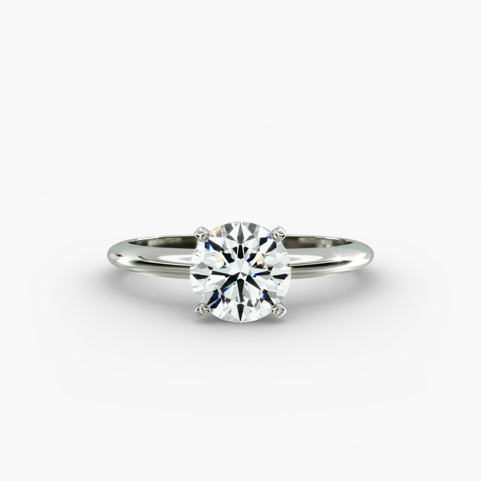 A platinum diamond ring