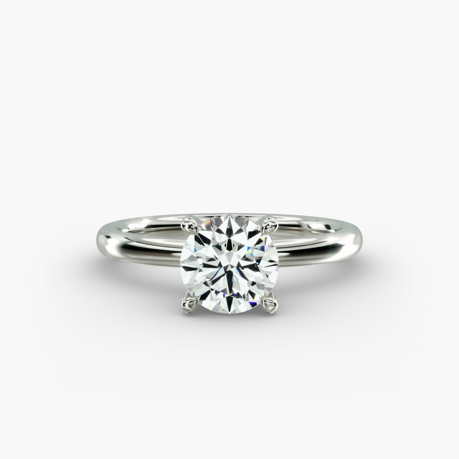 A white gold diamond ring