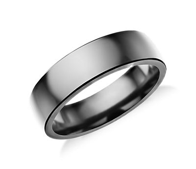 Low Dome Comfort Fit Tantalum Wedding Ring