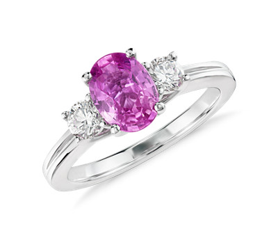 Blue nile sale pink sapphire ring