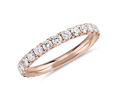 French Pavé Diamond Wedding Ring