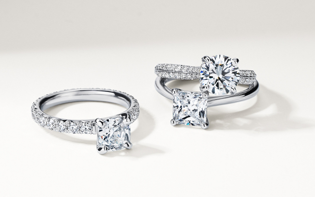 Three diamond engagement rings 