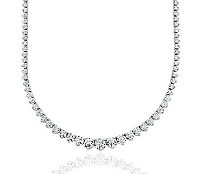 Eternity Diamond Necklace in 18k White Gold (10 ct. tw.)