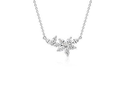 White gold and diamond necklace 