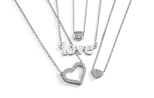 Blue nile hot sale heart necklace