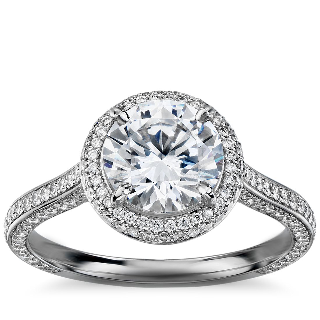 The Gallery Collection Halo Diamond Engagement Ring