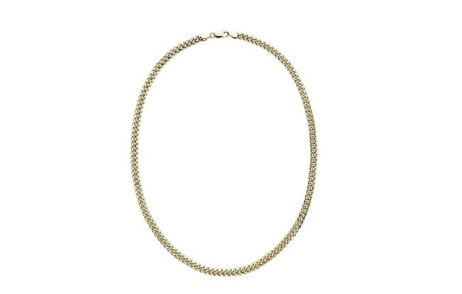 Mens Miami Cuban Link Chain in 14k Yellow Gold