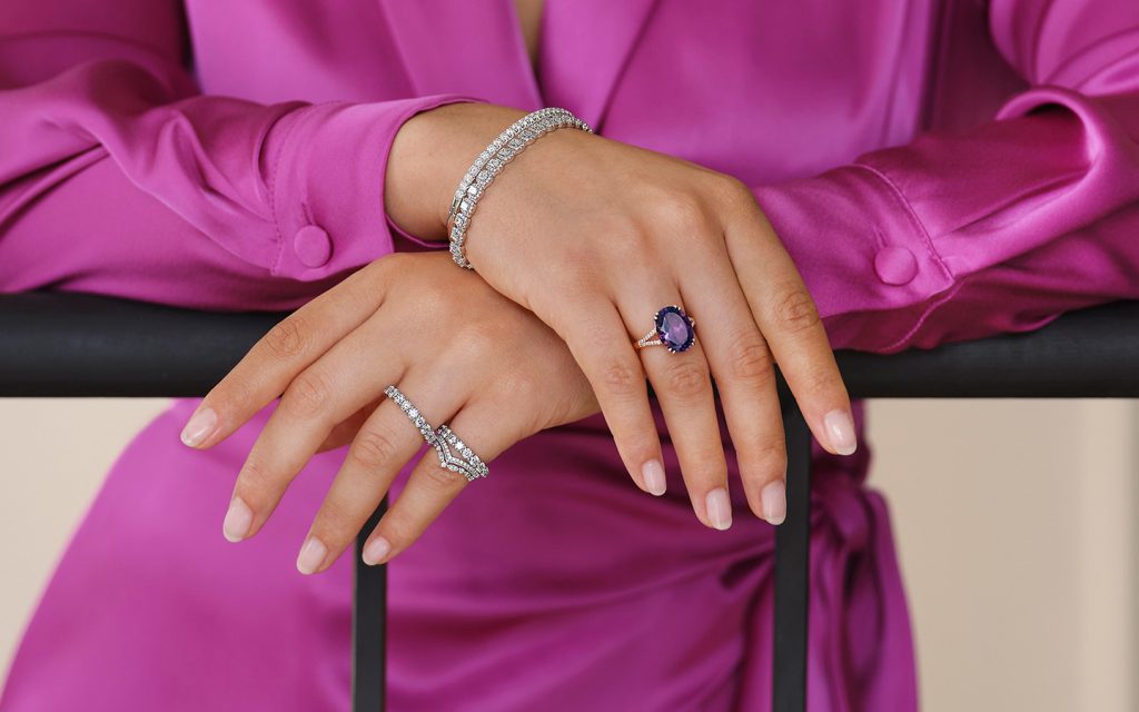 Estate Amethyst Solitaire Cocktail Ring in 10kt Gold | Burton's – Burton's  Gems and Opals