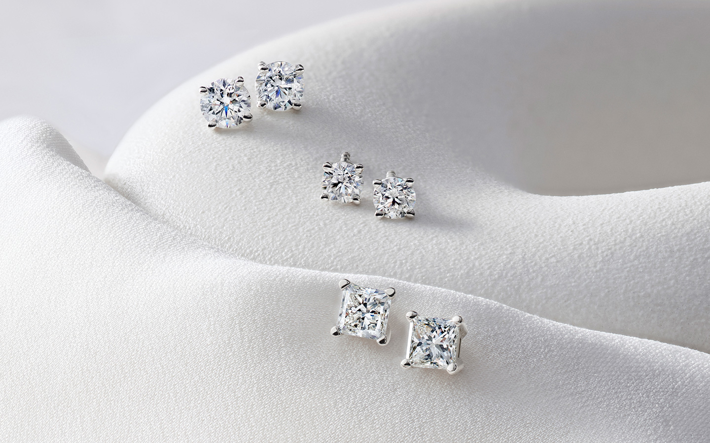 Gold Pear Trio Diamond Stud Earrings – GIVA Jewellery