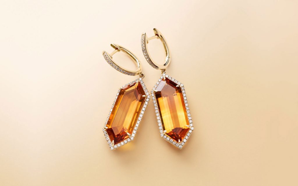 Citrine earrings